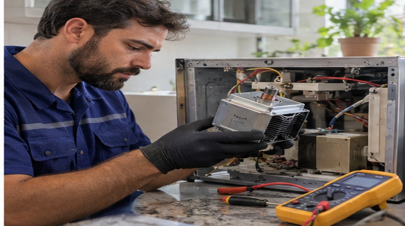 Conserto de micro-ondas em Fortaleza‑CE: troca do magnetron