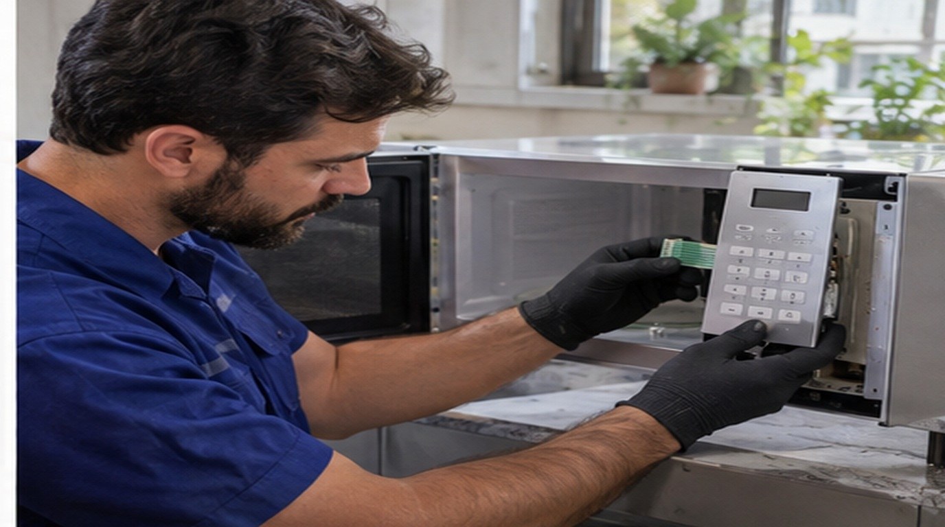 Conserto de micro-ondas em Fortaleza‑CE: troca da membrana e do painel